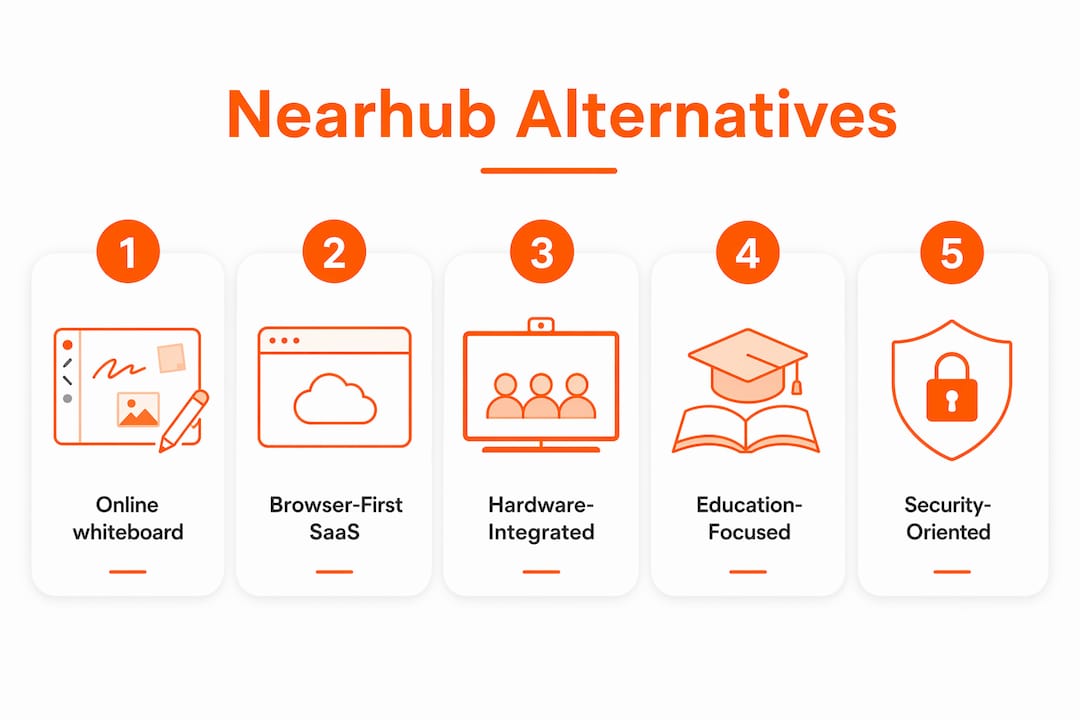 Infographic highlighting nearhub alternatives hierarchy