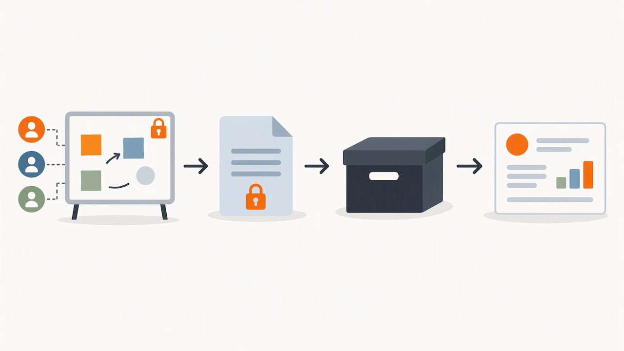 Secure lifecycle for sensitive whiteboard content