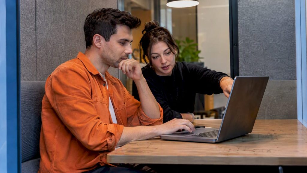 Teammates testing a shared visual canvas