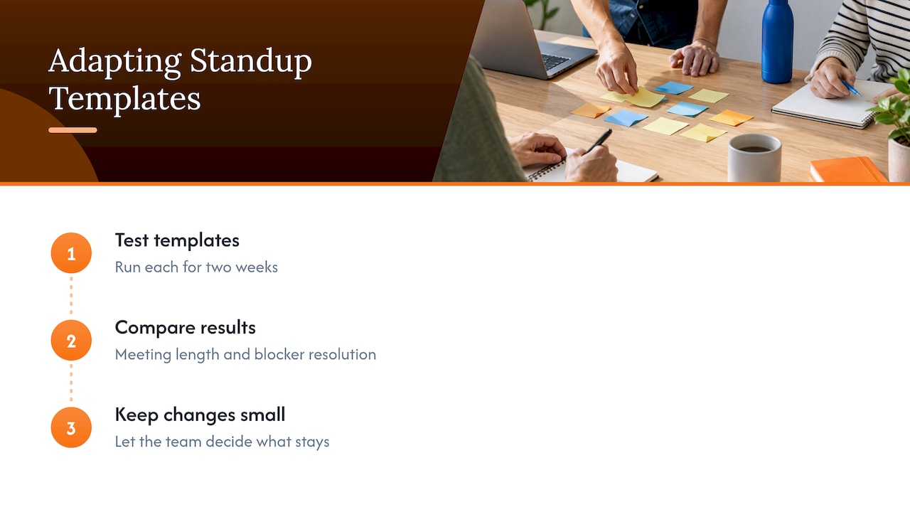 Adapting Templates by Team Size and Maturity — overview diagram