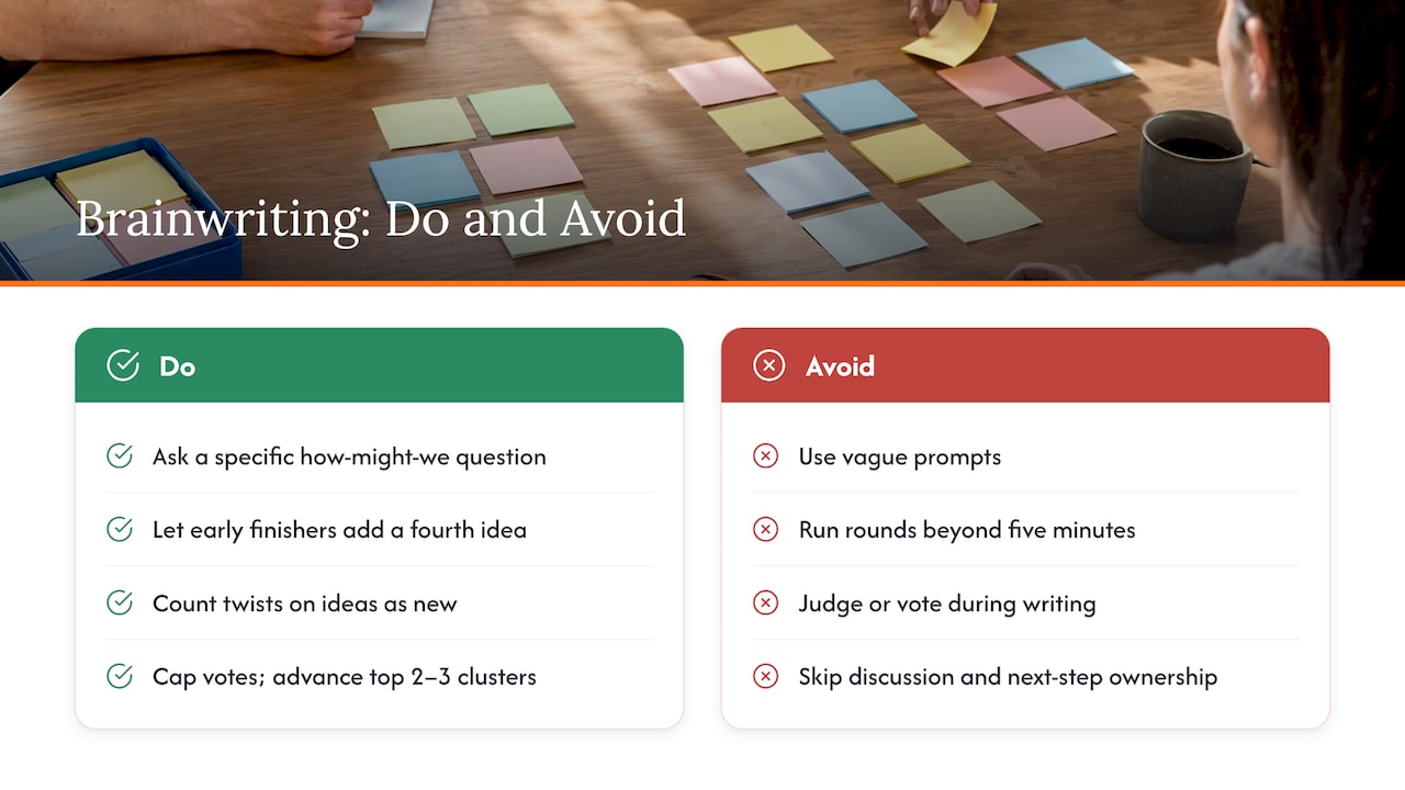 Common mistakes and how to avoid them — overview diagram